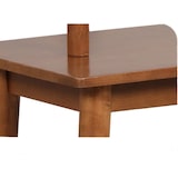thumbnail of COSTWAY Tavolino 3 in 1 in legno massello, appendiabiti con panca porta scarpe e 3 ganci, indipendente, marrone