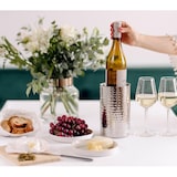 thumbnail of Flaschenkühler Nebraska, Edelstahl gehämmert hochglanzpoliert, doppelwandig, Höhe 20 cm, ø 12 cm