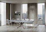 thumbnail of Ausziehbarer Tisch 180/440x90 cm Volantis Premium Zement mehrfarbige Beine 4/C