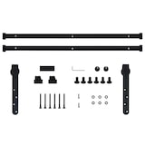 thumbnail of vidaXL Mini Schiebetürbeschlag Set für Schranktüren Carbonstahl 200 cm