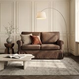 thumbnail of Divano 2 posti design classico moderno per salotti e soggiorni in tessuto Epoque - Marrone-DI1110222PMA