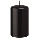 thumbnail of Kerzen Stumpenkerzen Schwarz, 70 x 70 mm, 12 Stück