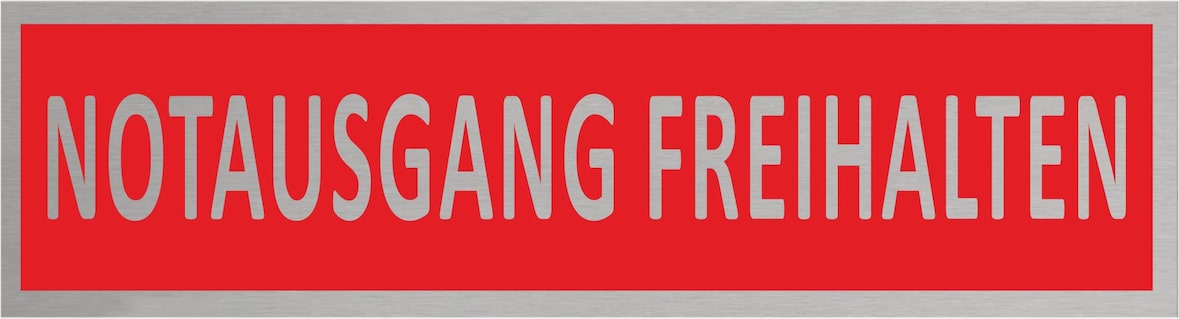 Notausgang freihalten
