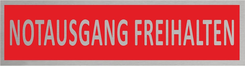 Notausgang freihalten