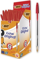 thumbnail of Pack 50 boligrafos Bic cristal original roja - punta redonda 1mm