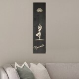 thumbnail of Raumzutaten Wandbild Deko aus Holz "Yoga" 20x80cm Vrksasana - Baum