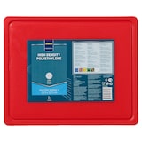 thumbnail of METRO PROFESSIONAL Tábua de cortar GN 1/2, polietileno, 32.5 x 26.5 cm, com ranhura para líquidos, vermelho