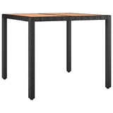 thumbnail of vidaXL 5-tlg. Garten-Bistro-Set mit Kissen Schwarz Poly Rattan