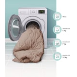 thumbnail of DoubleDry 2 in 1 Dekbed 140x200 - Eenpersoons wasbaar dekbed zonder overtrek - taupe