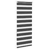 thumbnail of vidaXL Doppelrollo Schwarz 65x150 cm Stoffbreite 60,9 cm Polyester