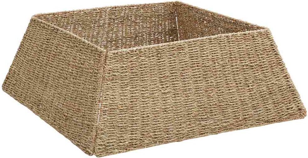 vidaXL Weihnachtsbaumkragen Braun 70 x 70 x 28 cm das Seegras