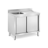 thumbnail of Royal Catering - Royal Catering RC-IKS11 Plonge En Inox Professionnelle Sur Meuble Bas Armoire Placard Avec Évier Acier Inoxydable (1 bac : 400 x