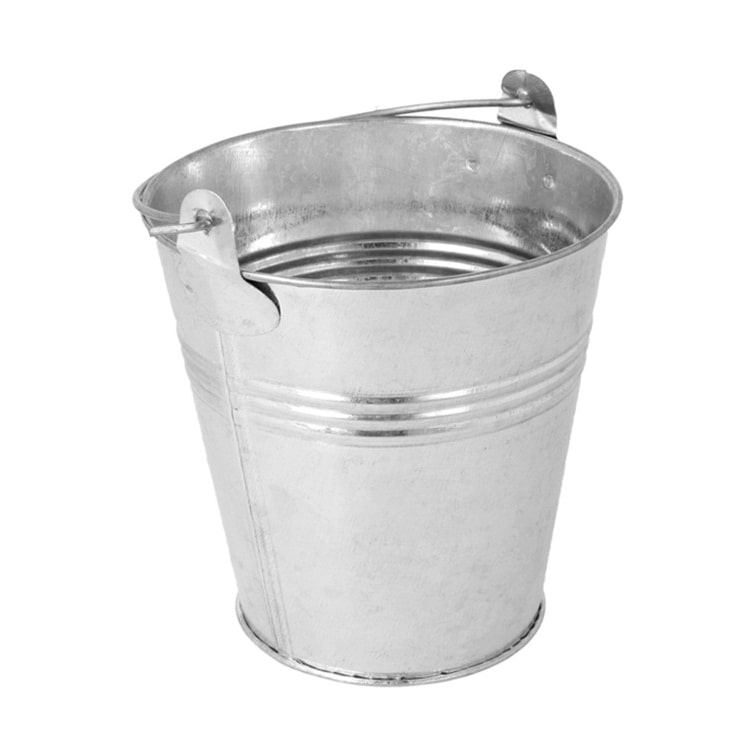 MONOUSO - Mini - Stahleimer für die Präsentation Ø100x100mm (12 Stück)