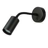 thumbnail of Licht-Erlebnisse Wandlampe EYE Schwarz mit Schalter schmal Ø5,5cm GU10 Leselicht Wandleuchte Bett Sofa Wohnzimmer Schlafzimmer, NO1/1/10008