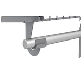 thumbnail of Armario abierto COSTWAY, perchero de pared, extensible de 122 a 244 cm, sistema de almacenamiento DIY, montaje en pared, gris.