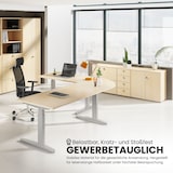 thumbnail of bümö Tischplatte 200x100 cm in Eiche, Schreibtischplatte aus Holz, Holzplatte, Spanplatte kratzfest beschichtet, ABS-Kante, 120 kg Tragkraft für DIY