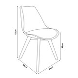 thumbnail of Helloshop26 - Set aus 2 modernen Esszimmer-/Wohnzimmer-/Küchenstühlen aus grauem Cord 03_0009614