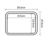 thumbnail of Garcia de Pou - Plateau Fast Food 27,5X35,5 Cm Bordeaux Pp