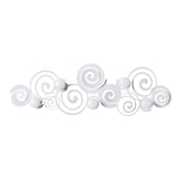 thumbnail of Cabide de parede moderno Orfeo branco com 6 ganchos, ferro elegante, ideal para entrada, quarto e banheiro, feito na Itália