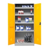 thumbnail of PROREGAL Gefahrstoffschrank Snake| HxBxT 195x92x42 cm | Grau-Rapsgel