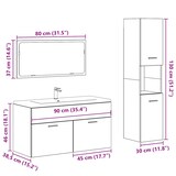 thumbnail of vidaXL 3-tlg. Badmöbel-Set Artisan-Eiche Holzwerkstoff 38,5x90x46cm