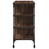 thumbnail of vidaXL Keukentrolley 100x45x89,5 cm bewerkt hout bruin eikenkleurig
