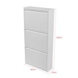 thumbnail of Helloshop26 - Scarpiera con 3 cassetti ribaltabili bianco 03_0007637