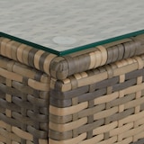 thumbnail of tectake Conjunto de rattan Siena  Natural/Cinzento Escuro