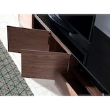 thumbnail of Angel Cerdá  Mobile TV in legno di noce e piano in vetro temperato nero 3047C