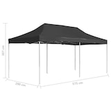 thumbnail of Gazebo Pieghevole Impermeabile Pieghevole Professionale Pieghevole Alluminio 6x3 M Antracite - Alta Qualità - Alta Qualità, Impermeabile, Resistente