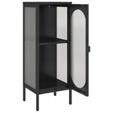 thumbnail of vidaXL Sideboard Schwarz 40x35x105 cm Glas und Stahl