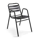 thumbnail of Ensemble table de jardin bistrot et 4 chaises en aluminium gris