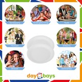 thumbnail of DayBays 40000 Stk. Pappteller - Imbissteller KU18 rund Ø18 cm weiß ohne Beschichtung