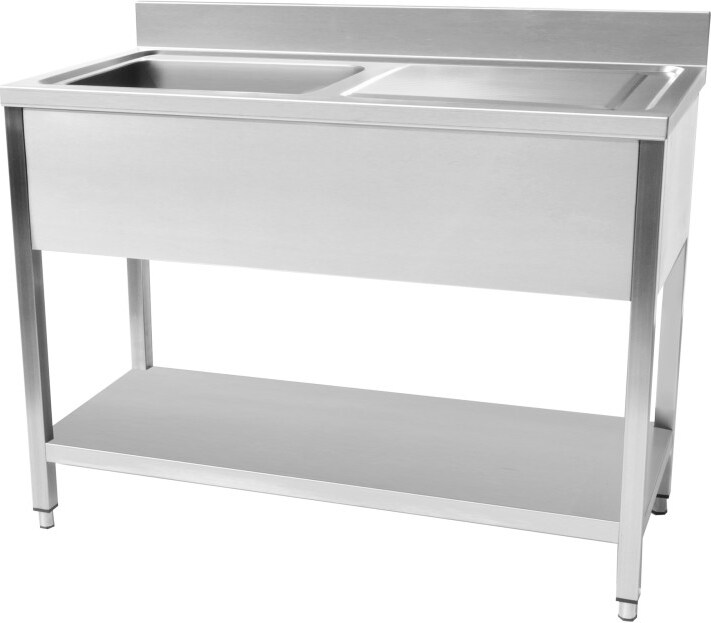 Plonge en inox 1200 x 600 x 950 mm | cuist stsk 126R - equipement ...
