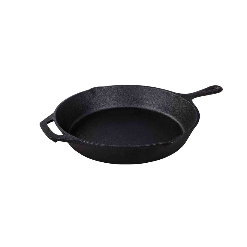 Tramontina Gusseisen Grillpfanne BLACK, 30 cm, optimale Wärmeleitung, für Induktion, Grill und BBQ