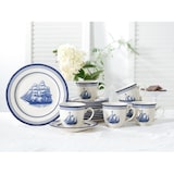 thumbnail of CreaTable Segelschiff Blau Kaffeeservice 18-tlg Steingut