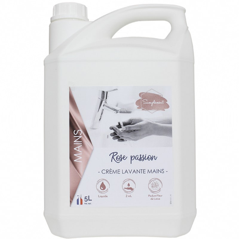 Crème lavante mains douce - Parfum floral - Bidon 5L - HYDRACHIM