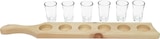 thumbnail of Zirbenleiste für Schnaps mit sechs Gläsern 40.10-023