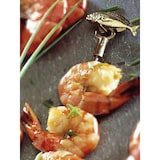 thumbnail of triangle Grillspieß Messing mit Tiermotiv