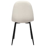 thumbnail of Conjunto de 4 sillas de comedor Napier Crema/Tela