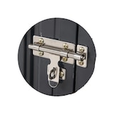 thumbnail of COSTWAY Metall-Gartenhaus, 150 x 90,5 x 185 cm, 1,5 m³, Geräteschuppen mit Pultdach und Tür, abschließbar