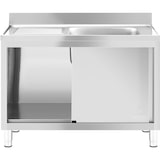 thumbnail of Royal Catering Lavello cucina - Acciaio inox - 1 vasche -  - 120 x 60 cm