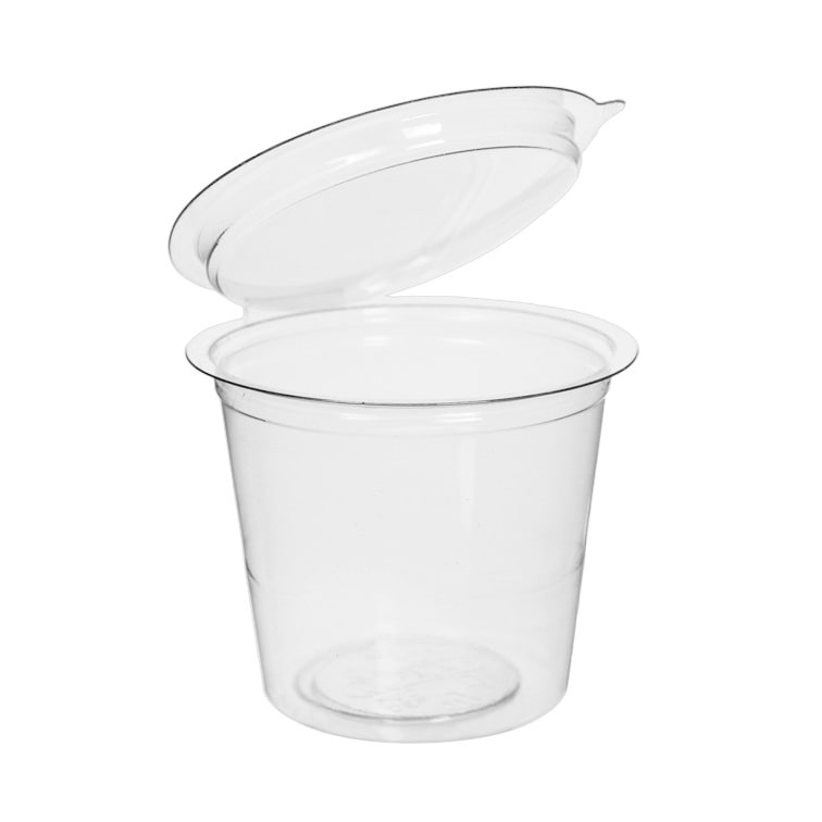 MONOUSO - Contenitore Tondo Coperchio APET Transparente 125ml (405 Pezzi)