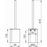 thumbnail of Keuco Toilettenbürstengarnitur PLAN schw