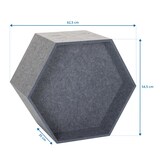 thumbnail of Akustik Trennelement / Schallabsorber FLEXMIUT STORE B 36x54,525 modular PET grau hjh OFFICE