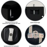 thumbnail of PROREGAL Stahlschrank BEE mit 6 lackierten Fachböden | HxBxT 195x92x60cm | Grau-Schwarz | Werkstattschrank Werkzeugschrank Aktenschrank