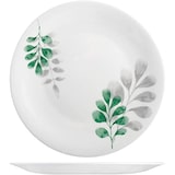 thumbnail of Bormioli Rocco Confezione 6 Piatti Piani Botanica Decoro Verde Vetro Opale, Bianco, Cm 27