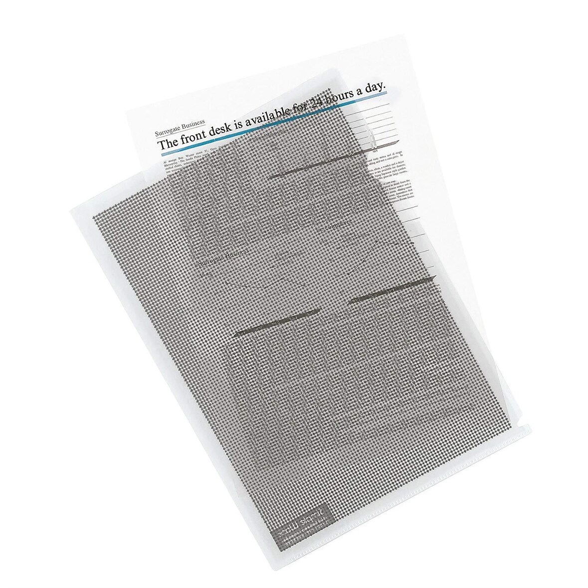 PLUS JAPAN Paquet de 5 pochettes Coins 'CAMOUFLAGE' couleur Transparent