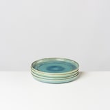 thumbnail of Gipfelstück Teller flach 28 cm 4er Set BLAU/GRÜN, postsicher, Serie TIEFER SEE