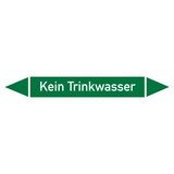 thumbnail of Rohrleitungskennzeichen Kein Trinkwasser - 187x26 mm Folie selbstklebend
